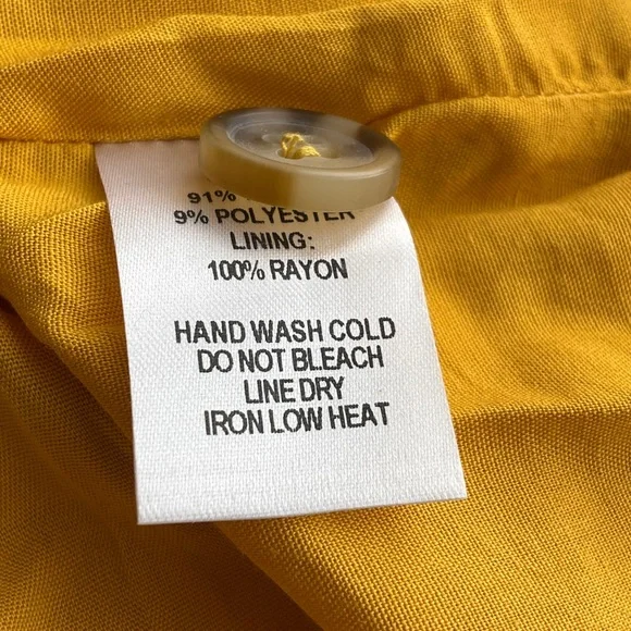 Lulu's Mustard Button-Down Maxi Dress - Picture 5 of 5